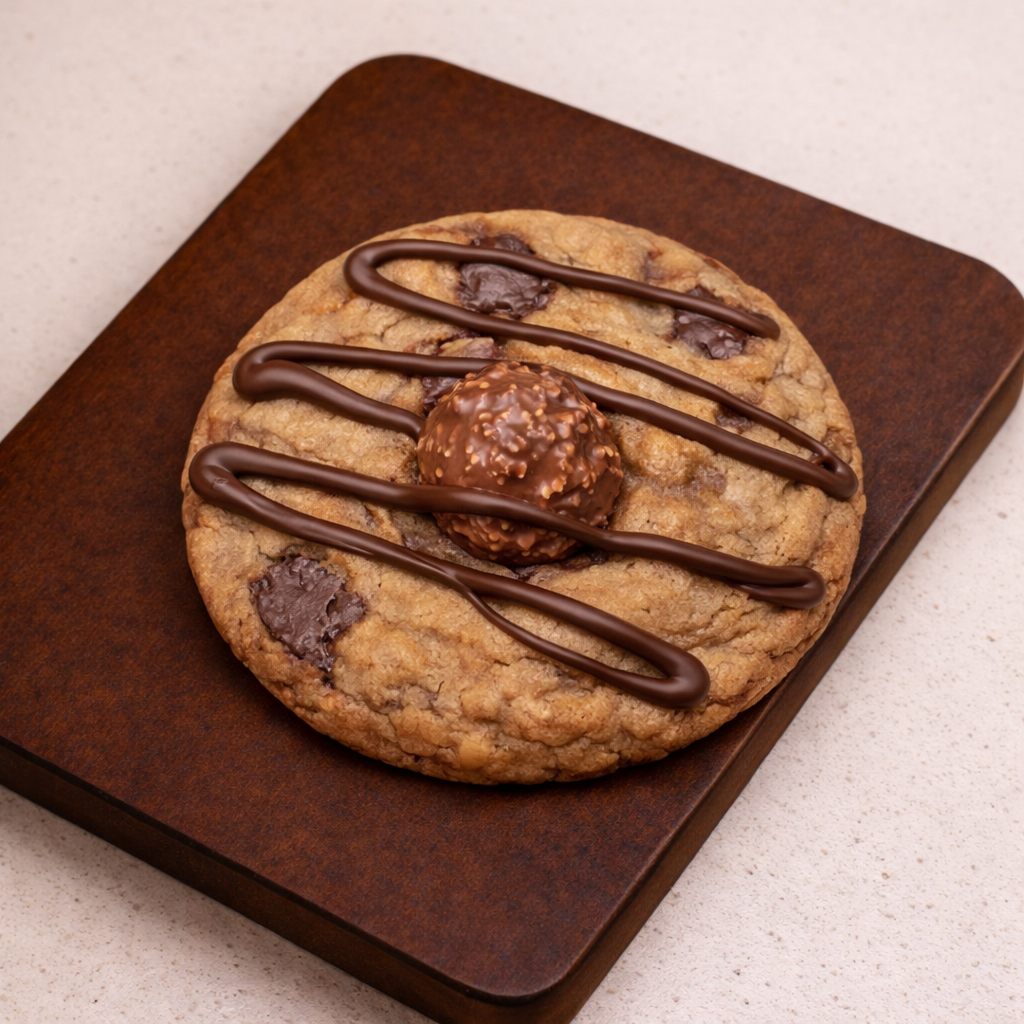 Stuffed Ferrero Rocher Cookie