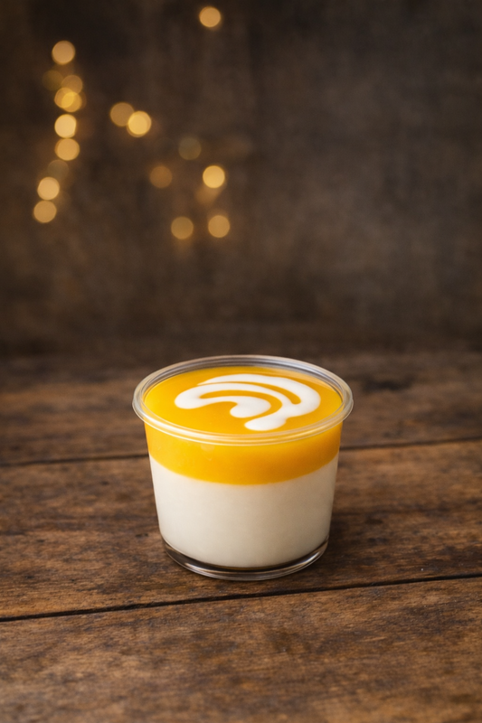 Coconut Mango Panna Cotta